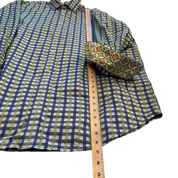 Robert Graham Colorful Plaid
Striped Shirt Button Down-"2X Big and Tall - Picture 5 of 10